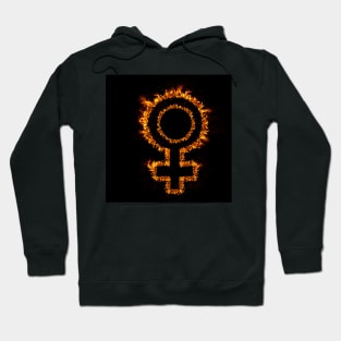 Female fire sign Hoodie